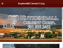Tablet Screenshot of kuykendallshelters.com